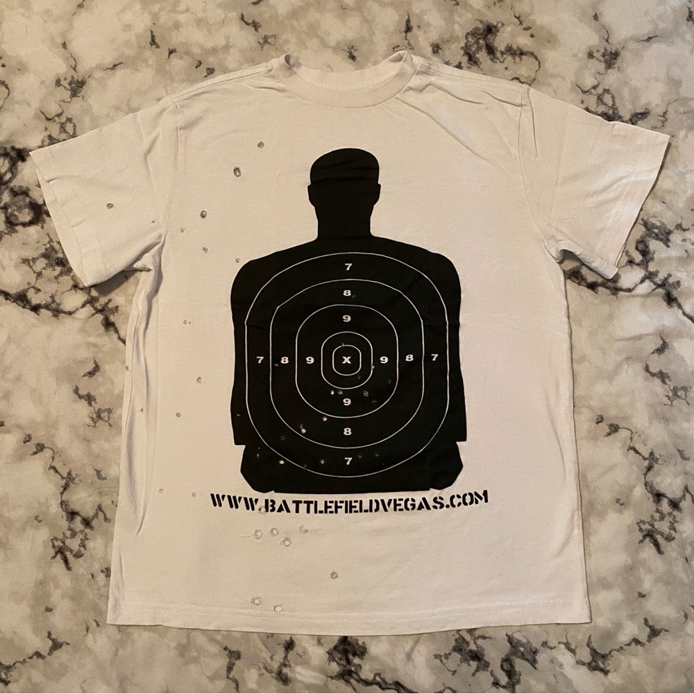 Battlefield Vegas Gun Range Target Practice Unique Tshirt - Picture 2 of 3